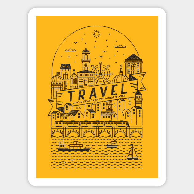 TRAVEL Sticker by vincentcousteau